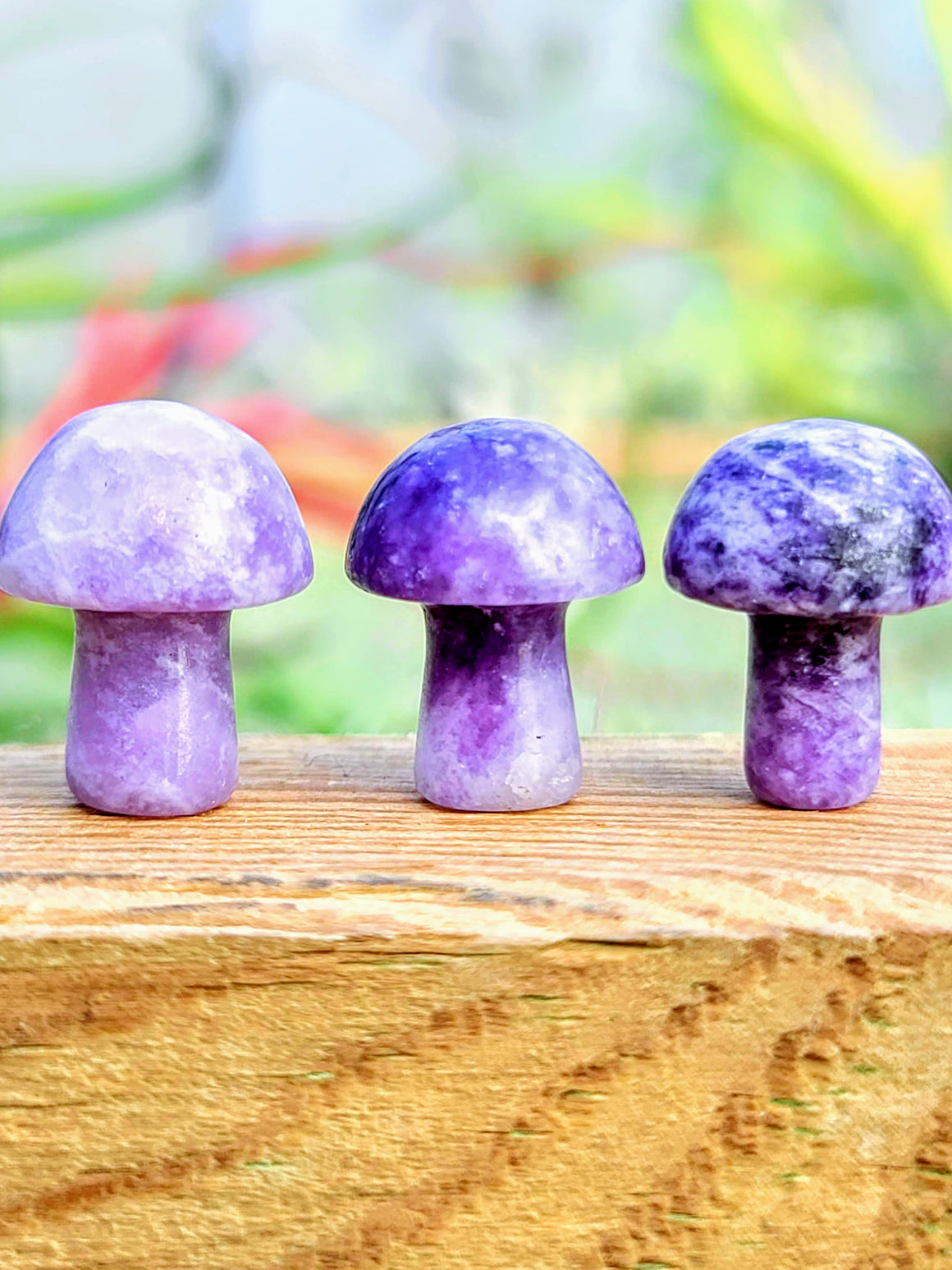 Mini Lepidolite Crystal Mushroom