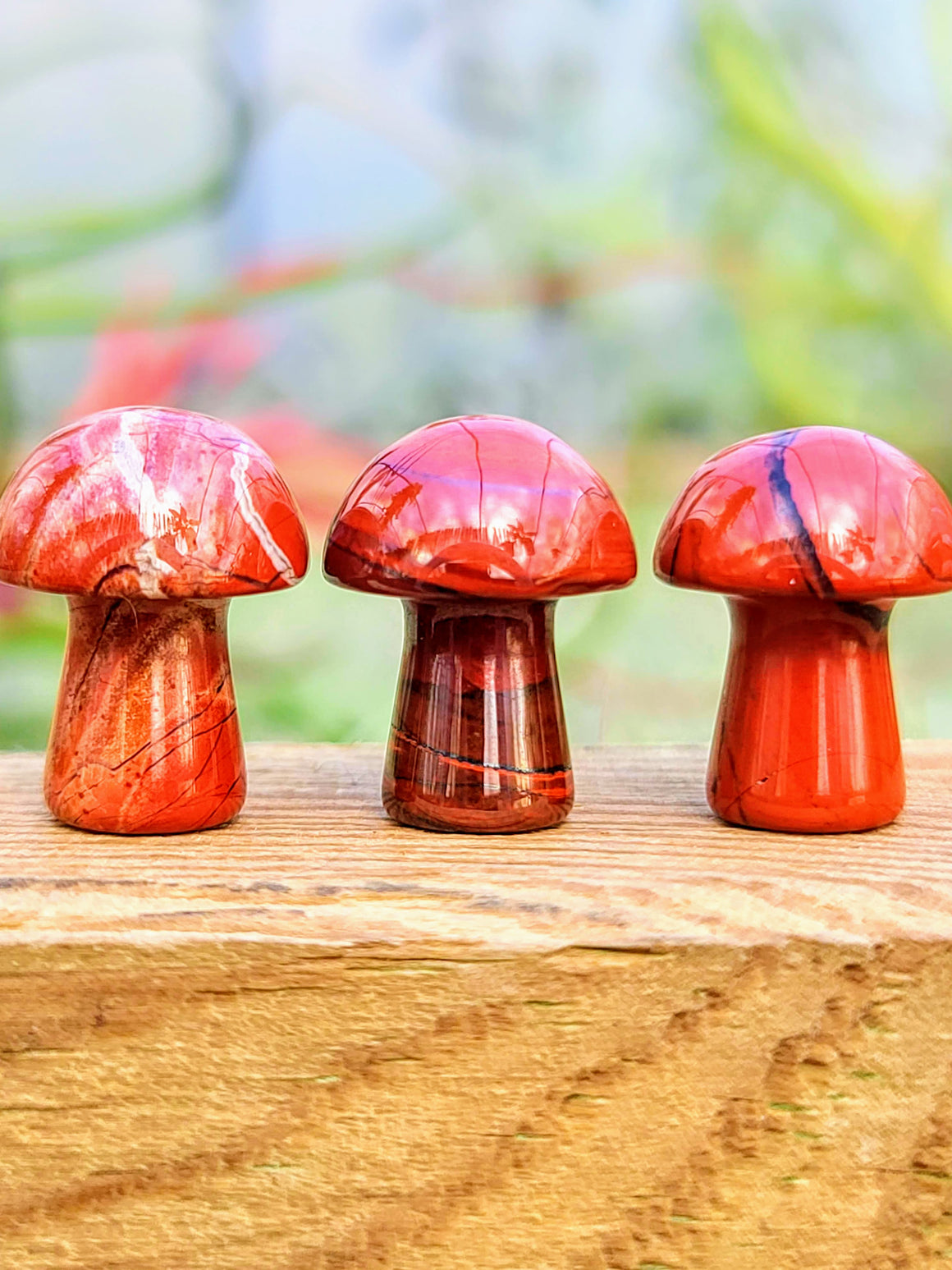 Mini Red Jasper Crystal Mushroom