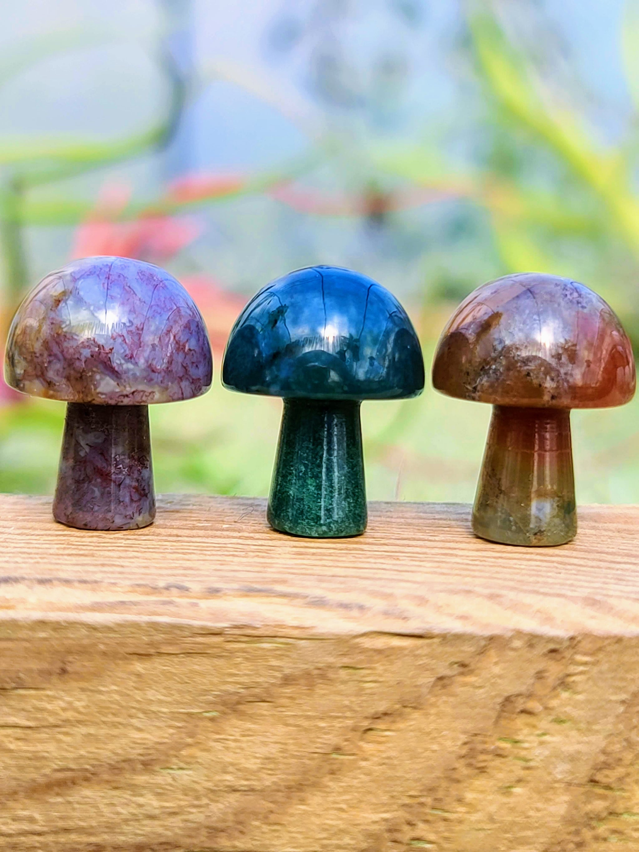 Mini Ocean Jasper Crystal Mushroom