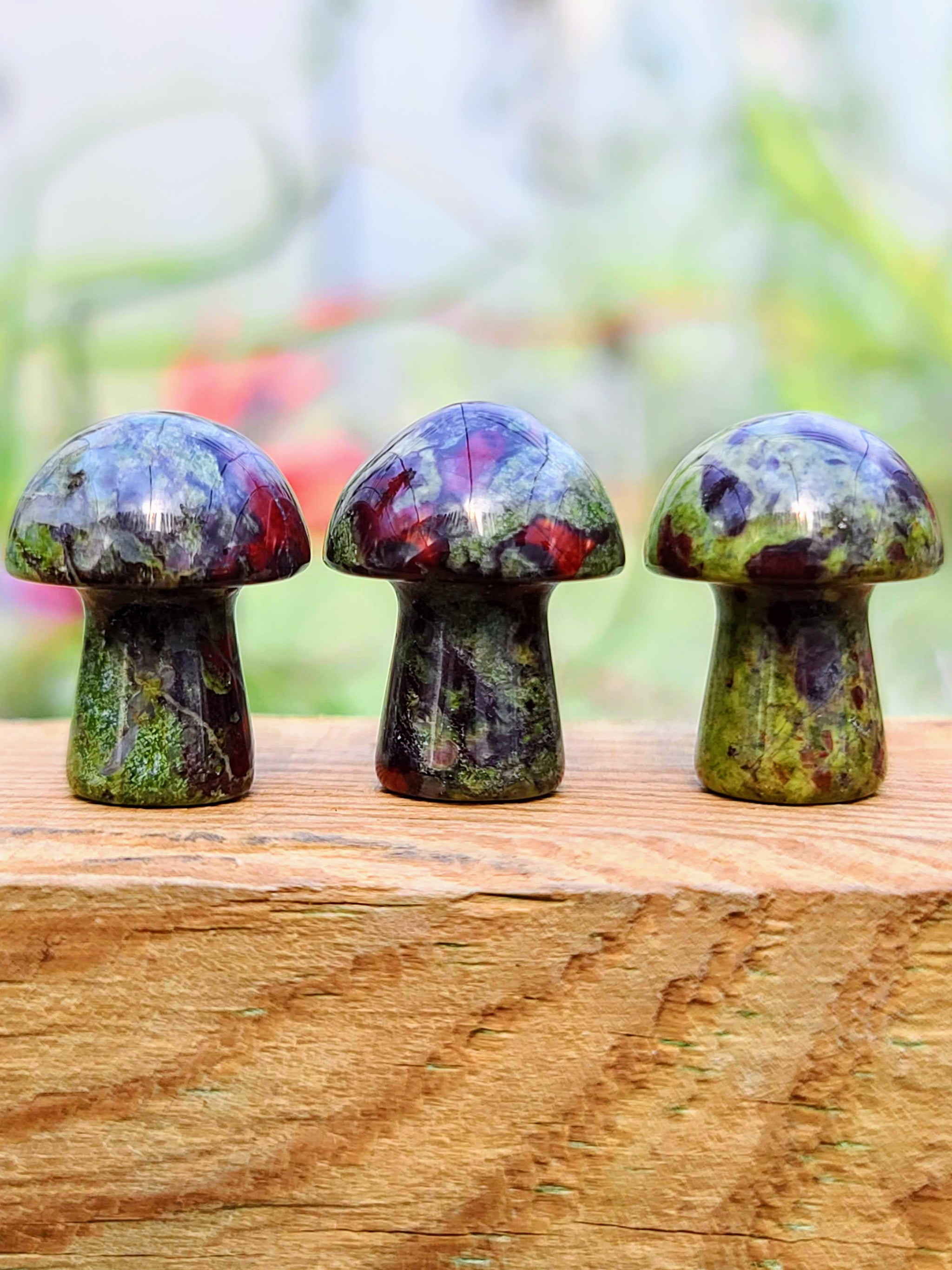 Mini Dragon Blood Jasper Crystal Mushroom