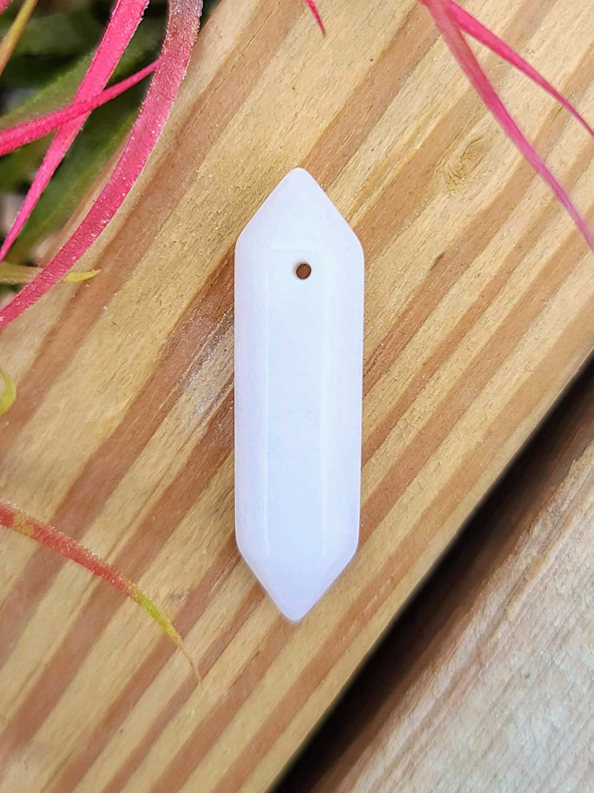Double Terminated Clear Quartz Crystal Pendant