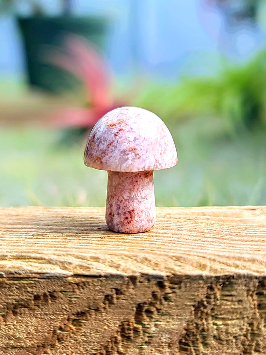 Pink Opal Crystal Mushroom