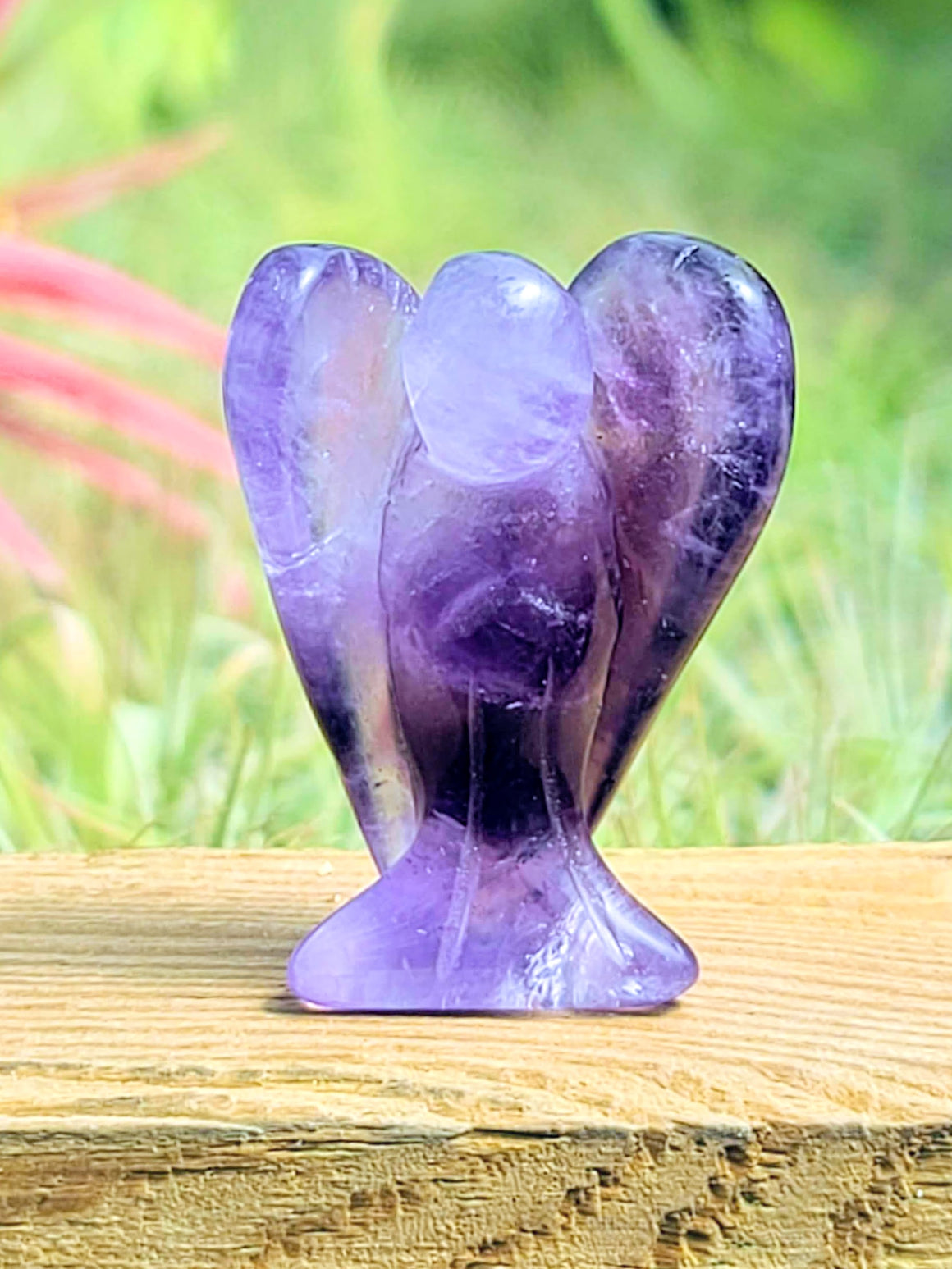 WYSIWYG Amethyst Crystal Angel Carving