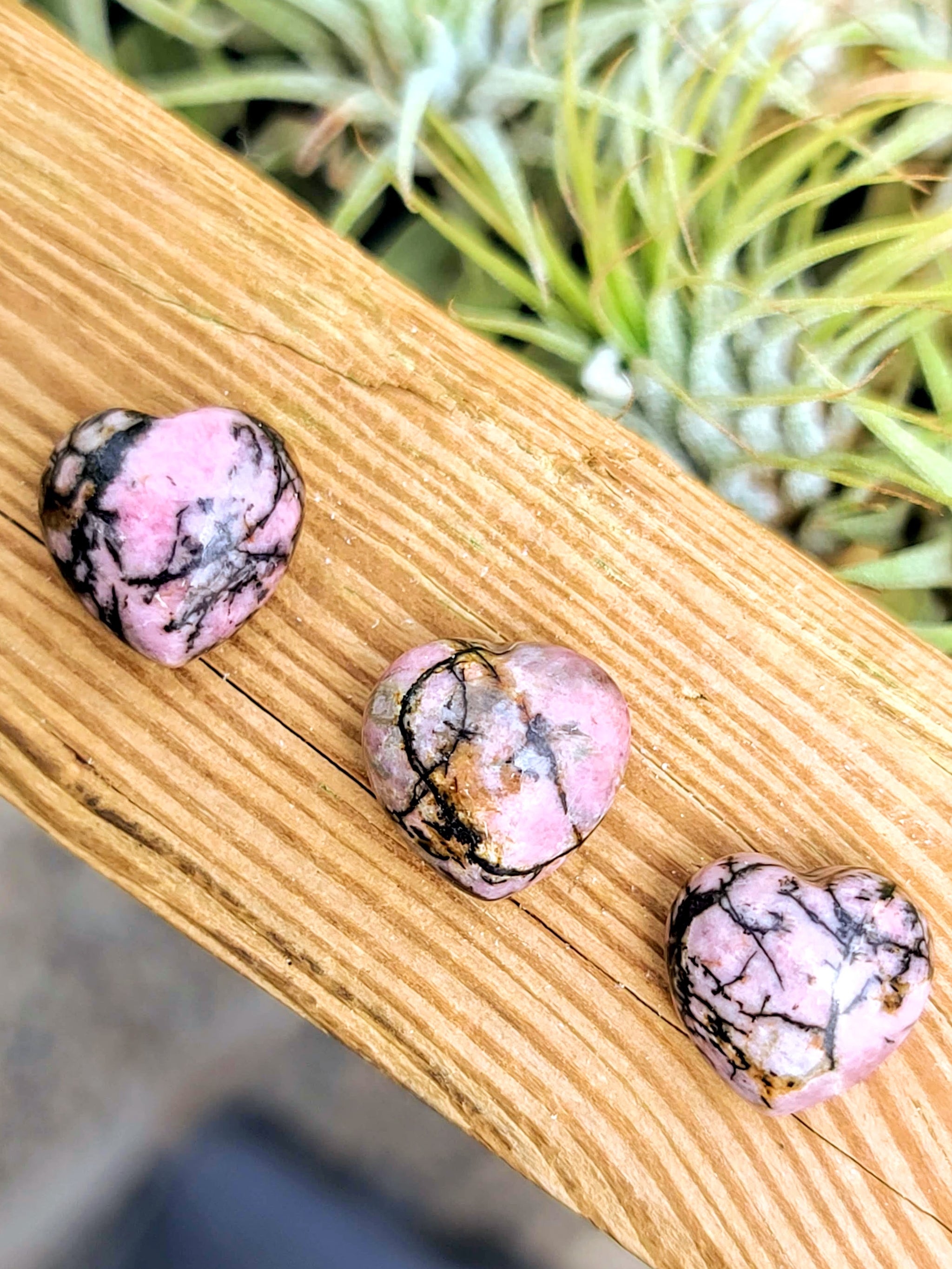 Mini Rhodonite Crystal Heart