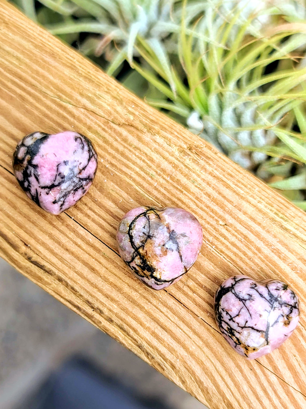 Mini Rhodonite Crystal Heart