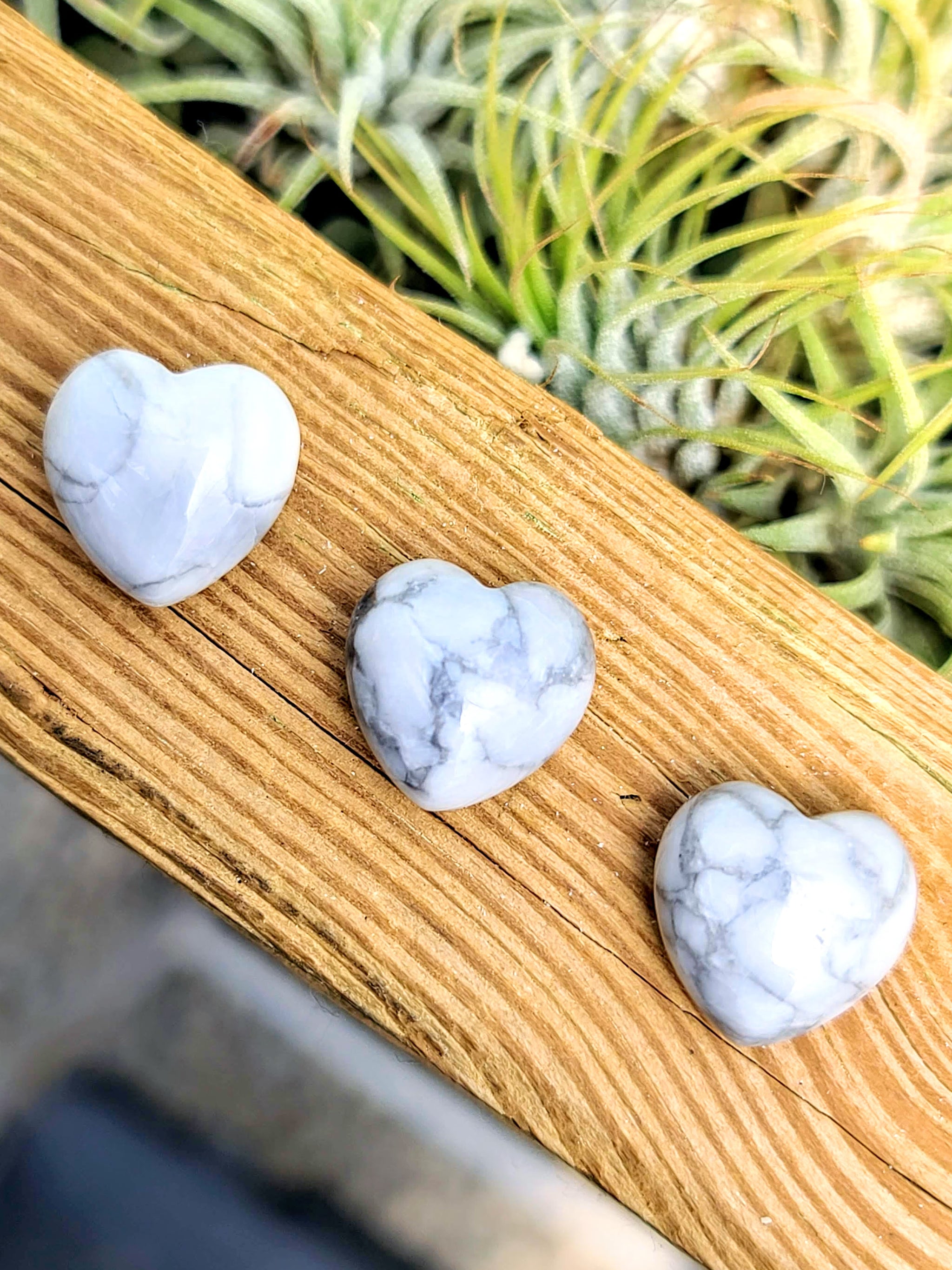 Mini White Agate Crystal Heart