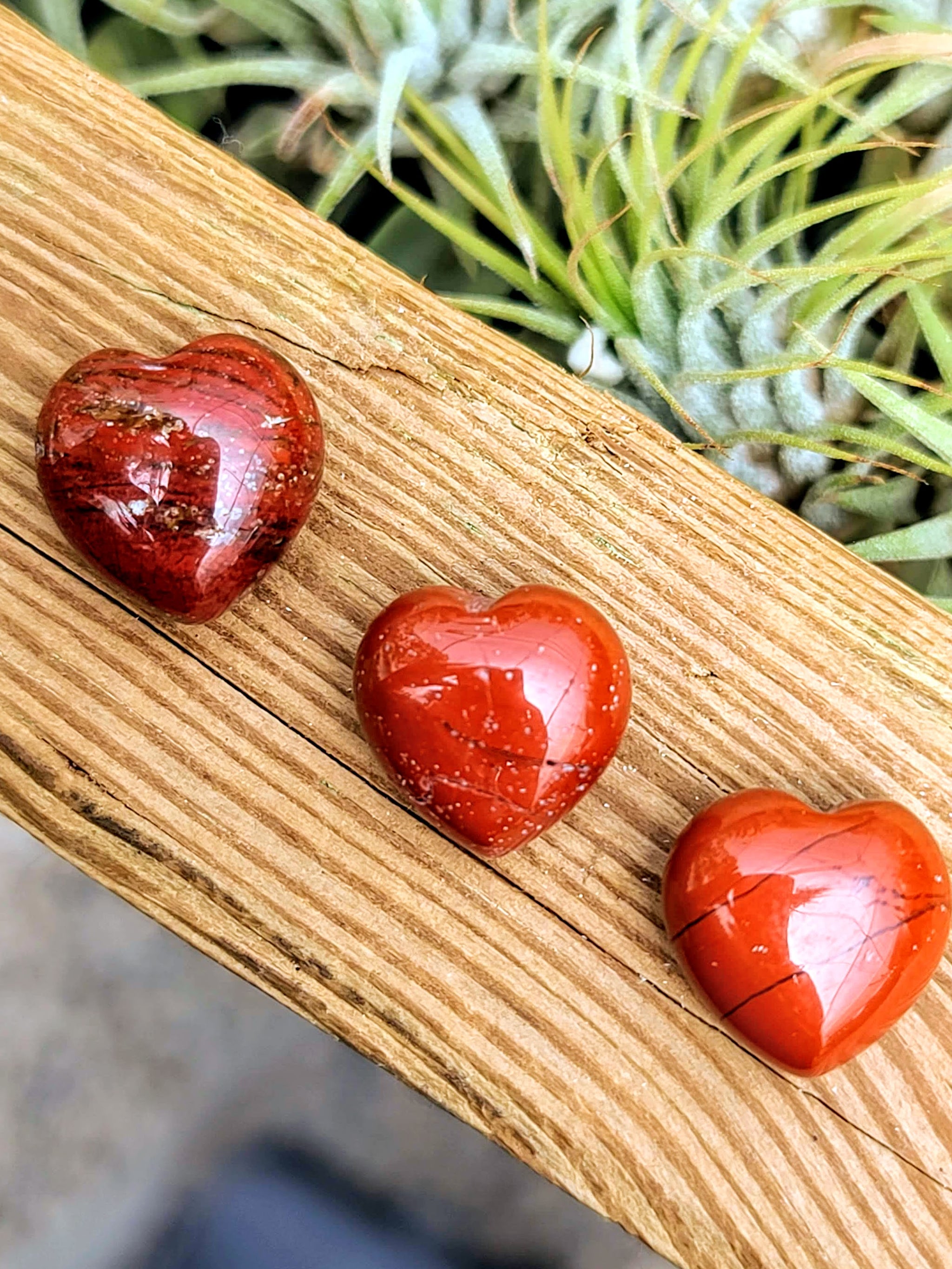 Mini Red Jasper Crystal Heart