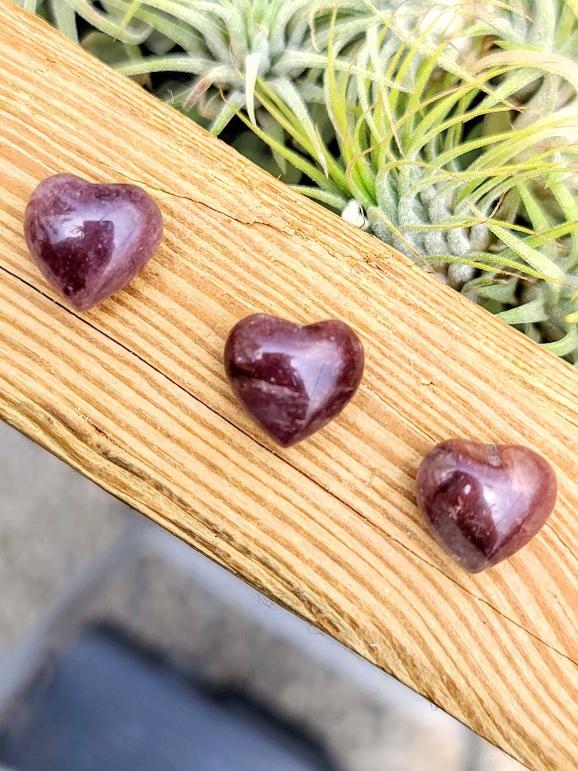 Mini Strawberry Quartz Crystal Heart