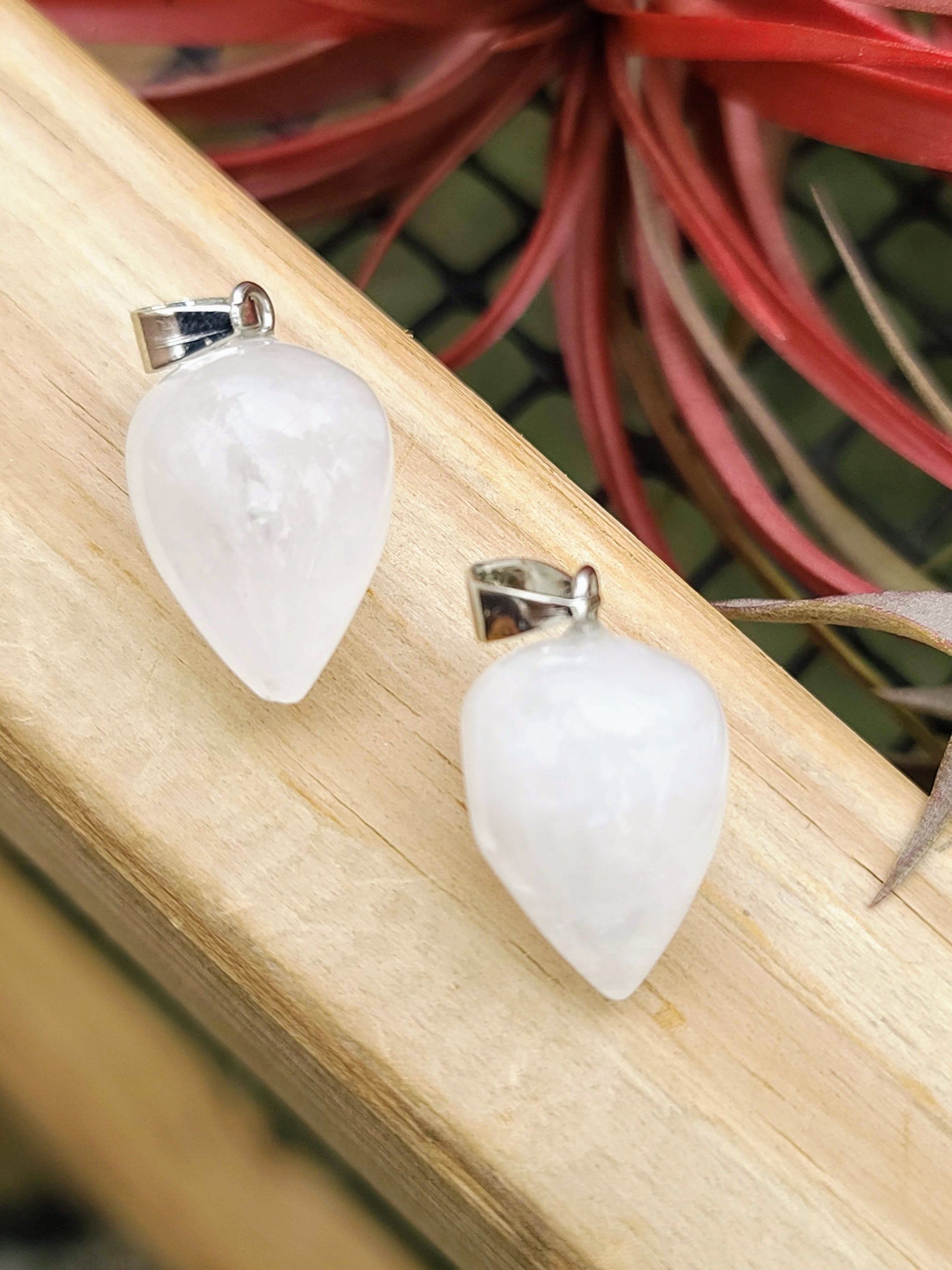 Clear Quartz Teardrop Pendant