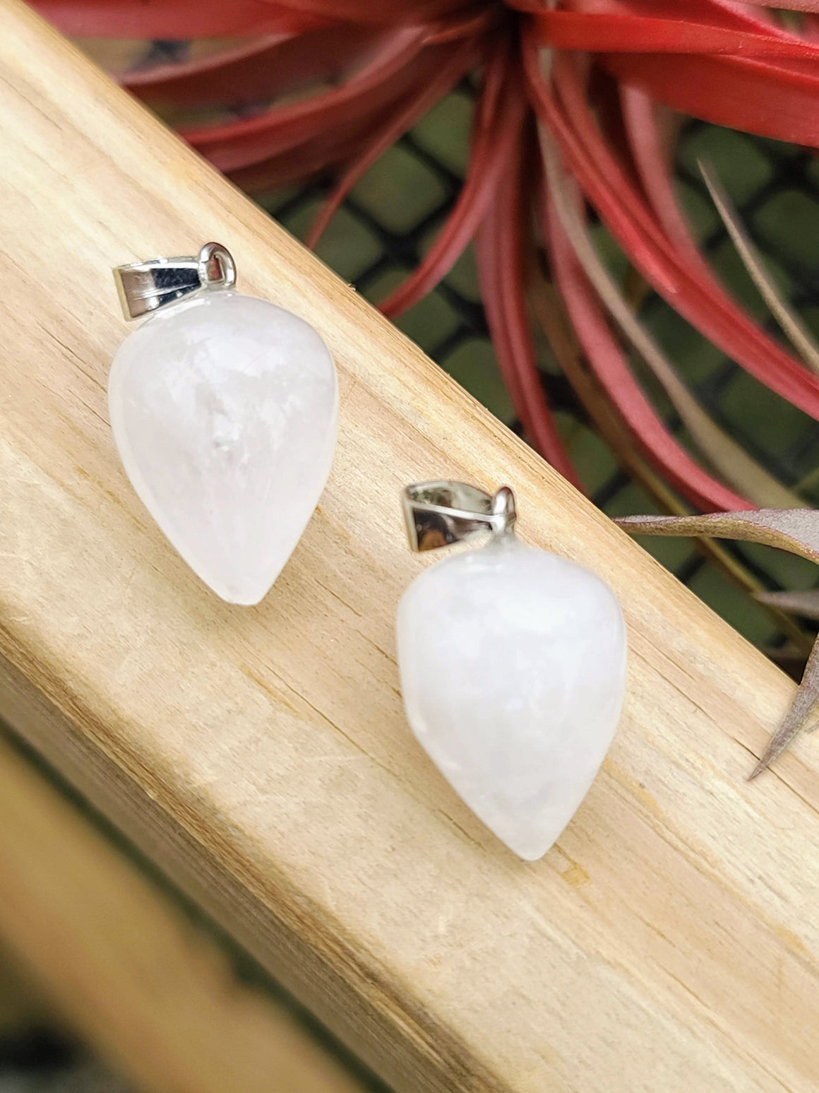 Clear Quartz Teardrop Pendant