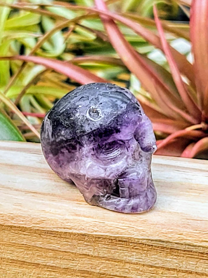Small Fluorite Skull Carving