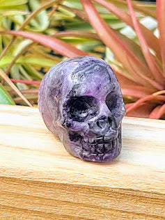 Small Fluorite Skull Carving