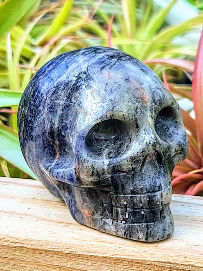 Large Lapis Lazuli Skull Carving