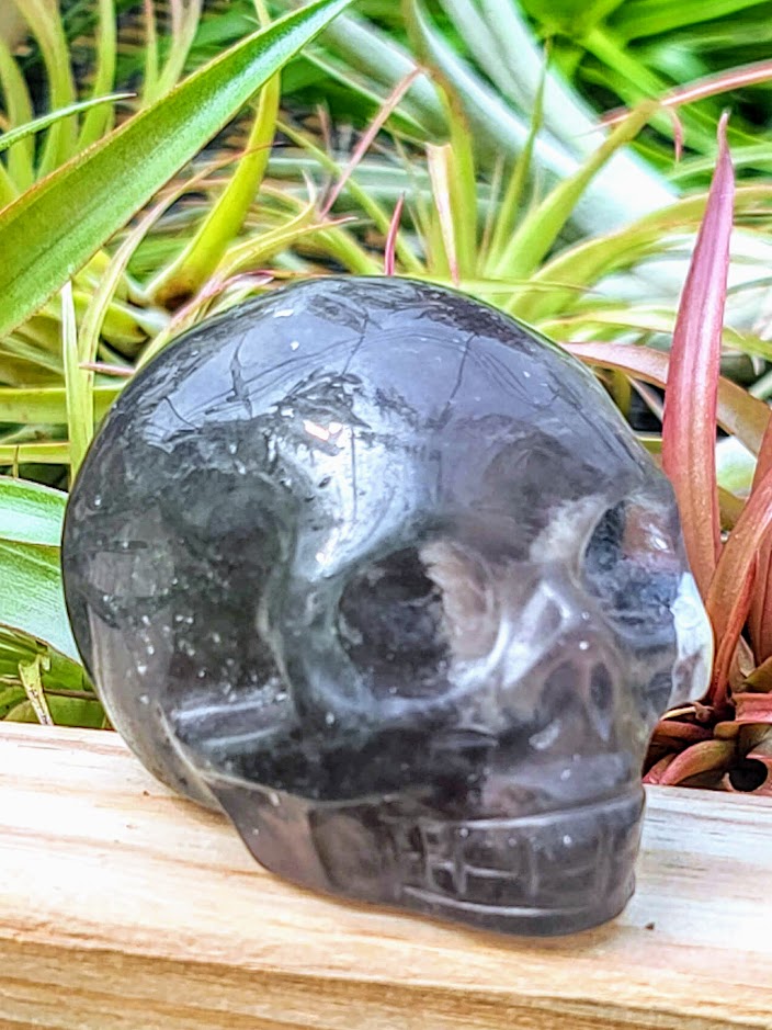 Large Fluorite Skull Carving