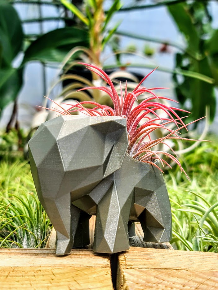 Small Elephant 3D Printed Holder w/ Ionantha