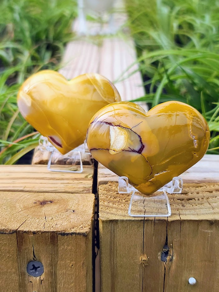 Mookaite Crystal Heart