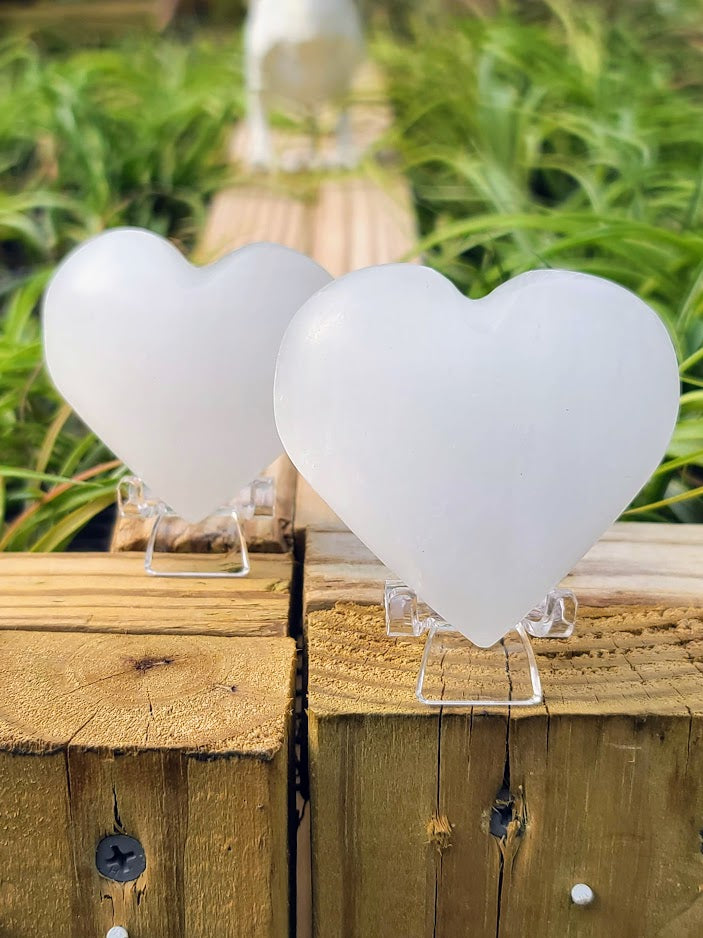 Selenite Crystal Heart