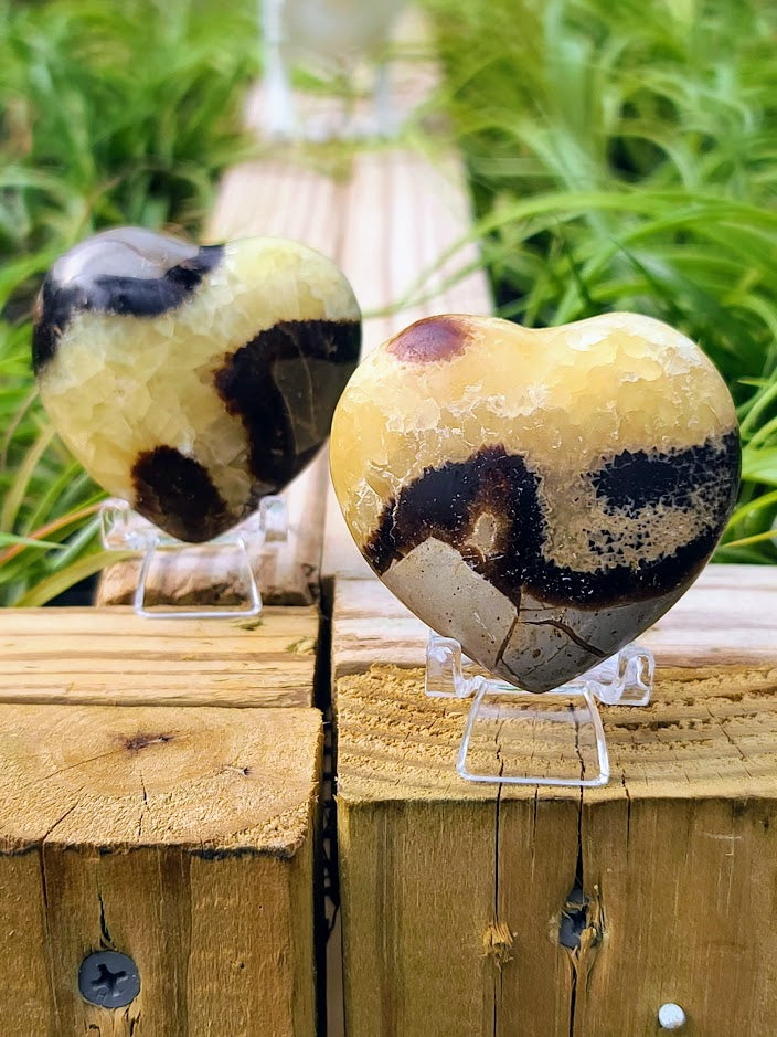 Septarian Crystal Heart