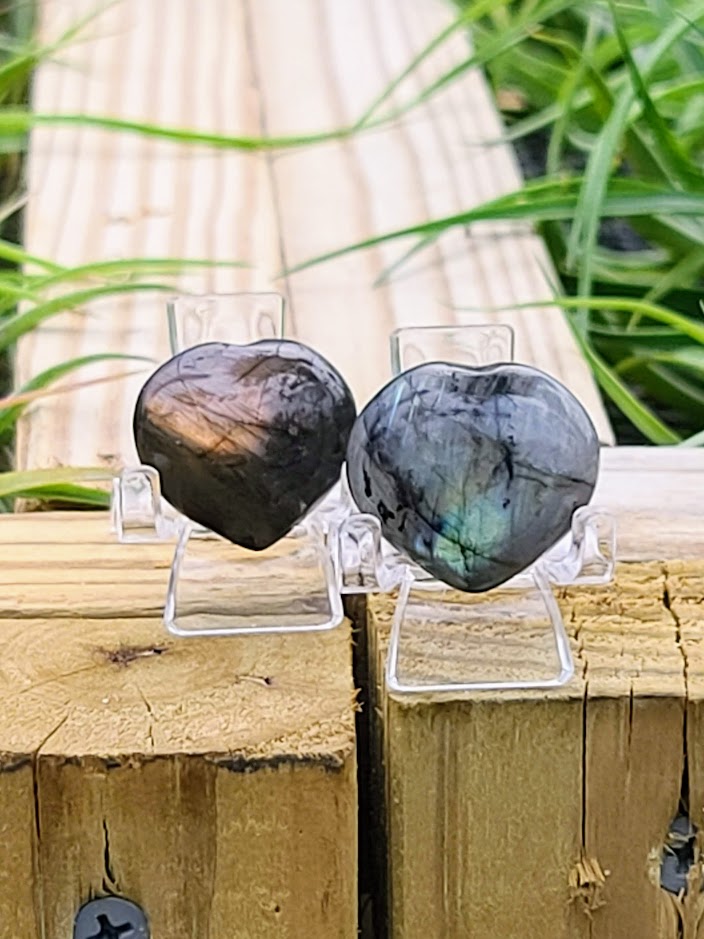 Labradorite Crystal Heart
