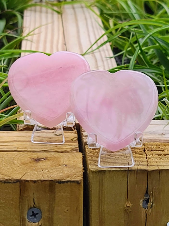 Rose Quartz Crystal Heart
