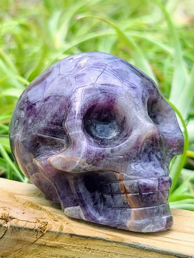 Large Amethyst Skull Carving