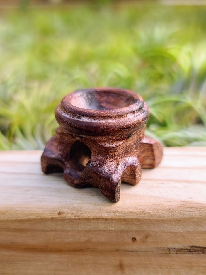Small Wooden Crystal Stand