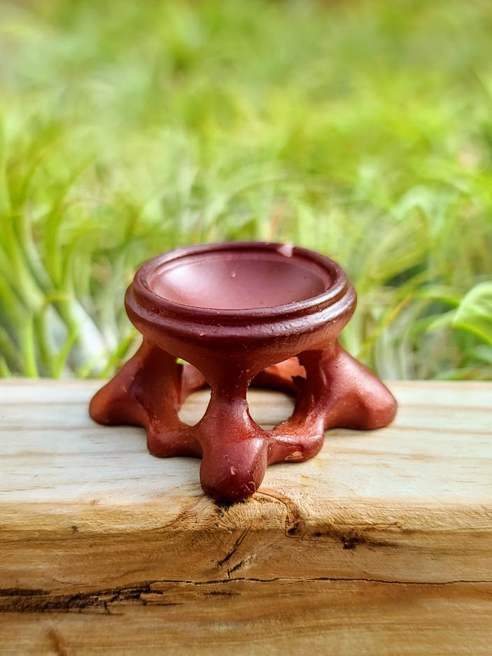 Medium Wooden Crystal Stand