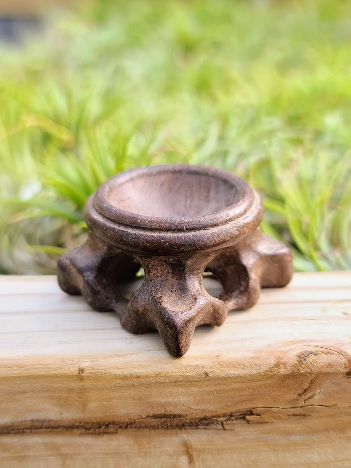 Large Wooden Crystal Stand