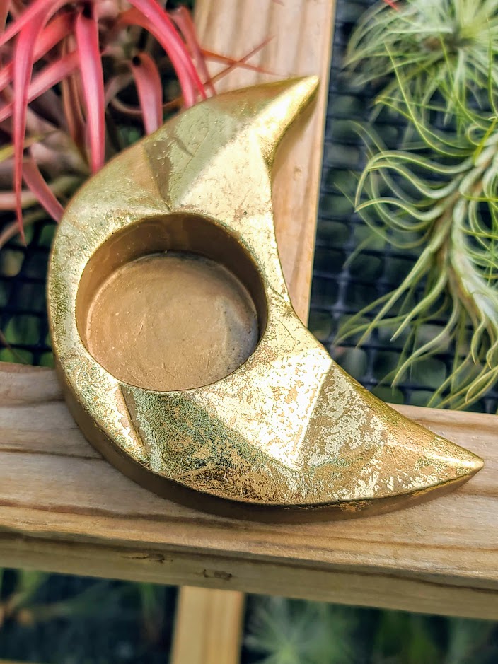 Gold Moon Crystal Stand