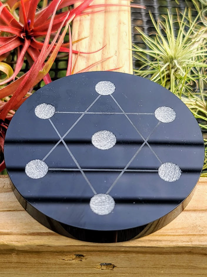 Extra Large Black Crystal Mini Sphere Stand