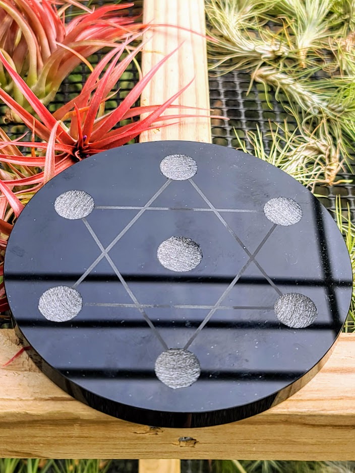 Large Black Crystal Mini Sphere Stand