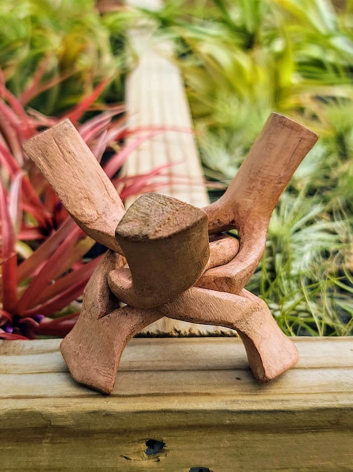 Folding Wood Crystal Stand