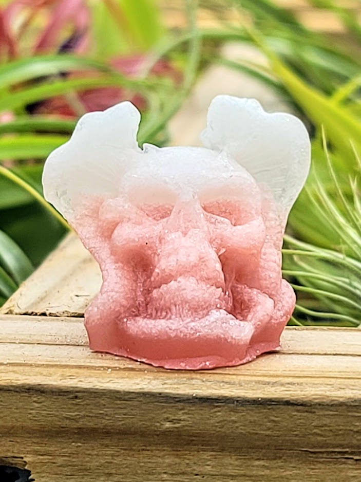 Skull w/ Snakes Luminous Carving