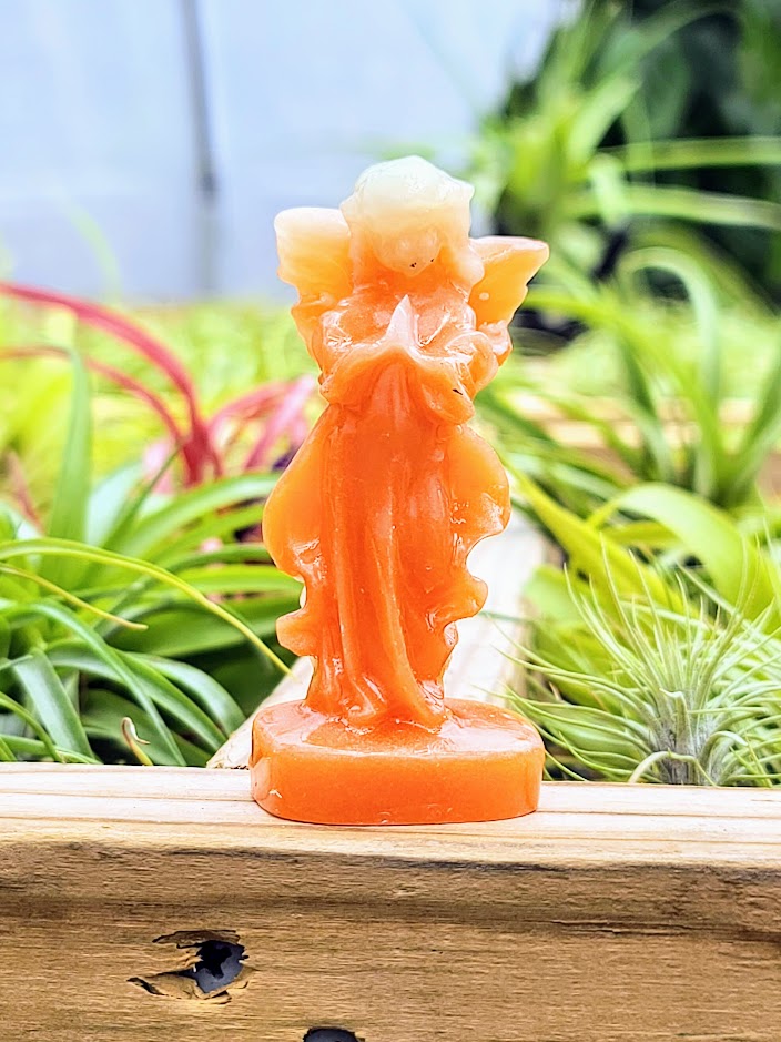 Standing Angel Luminous Carving
