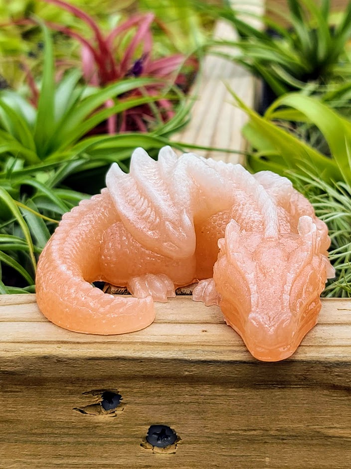 Sleeping Dragon Luminous Carving