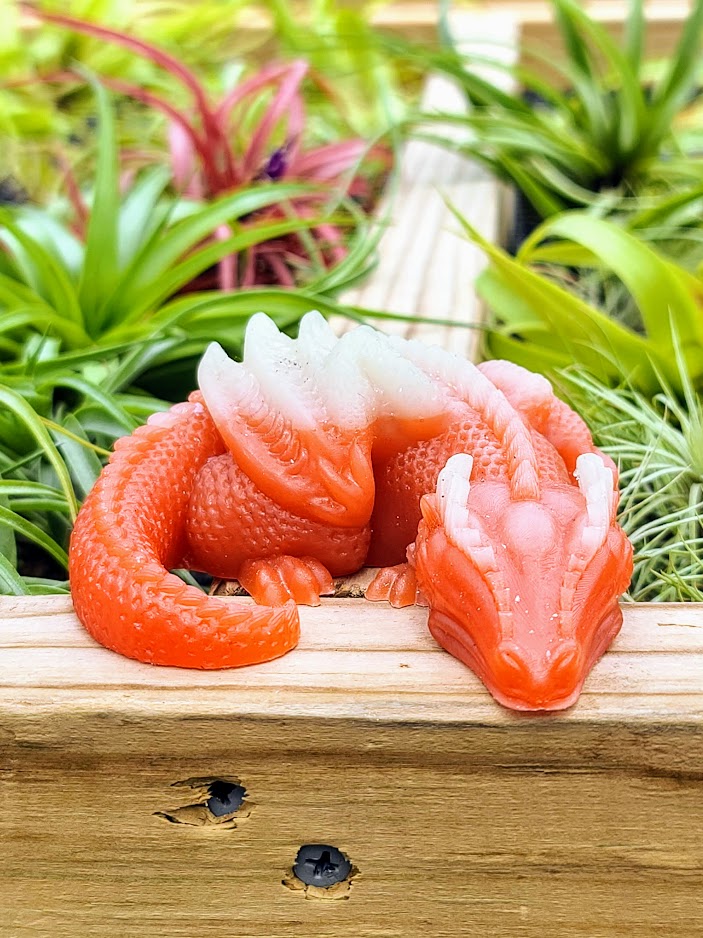 Sleeping Dragon Luminous Carving