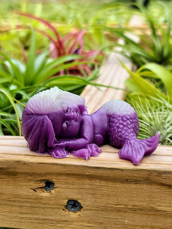 Sleeping Mermaid Luminous Carving