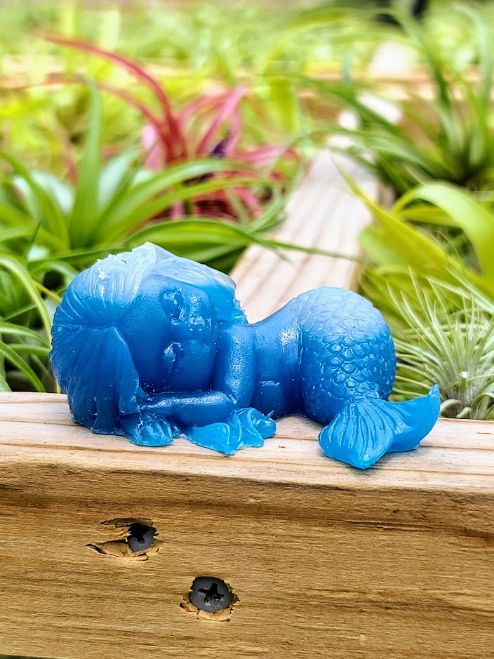 Sleeping Mermaid Luminous Carving
