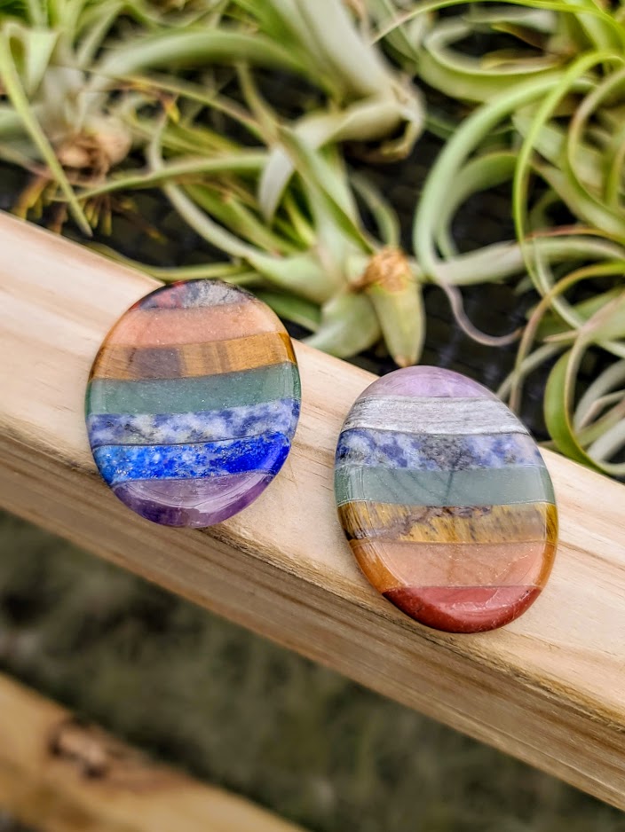 Chakra Crystal Worry Stone Carving