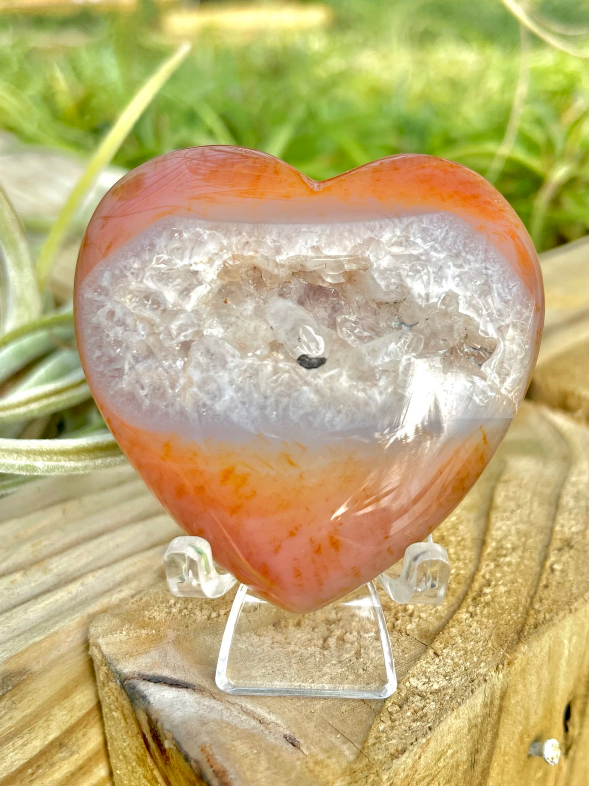 WYSIWYG- Druzy Carnelian Heart