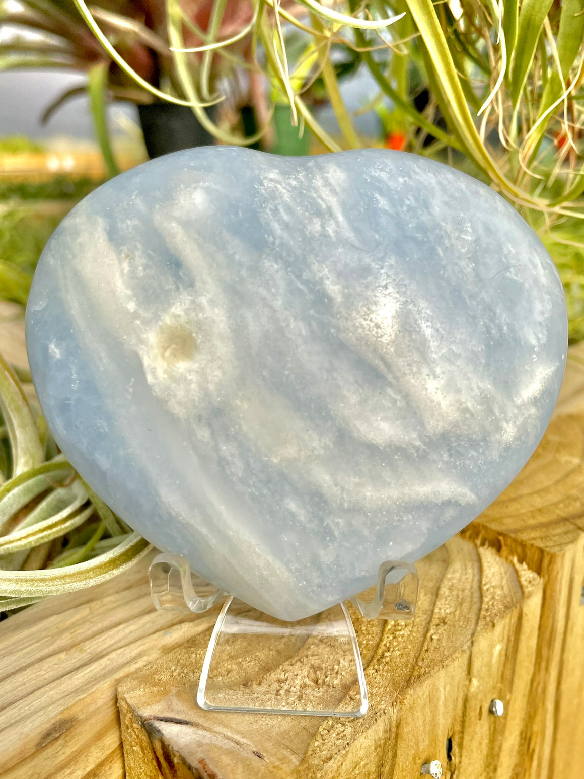 WYSIWYG- Blue Calcite Heart