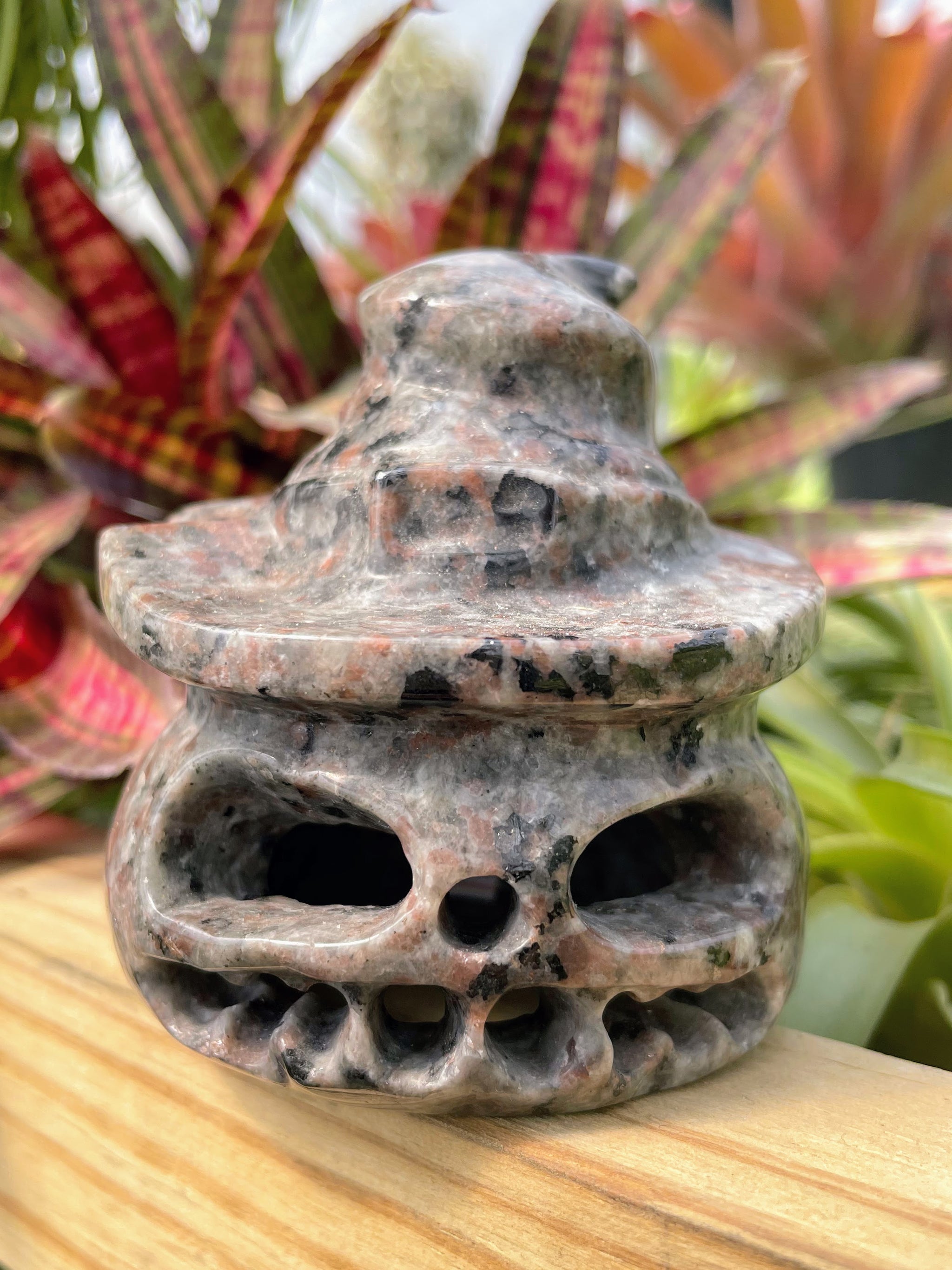 Yooperlite Jack-O'-Lantern Crystal Carving