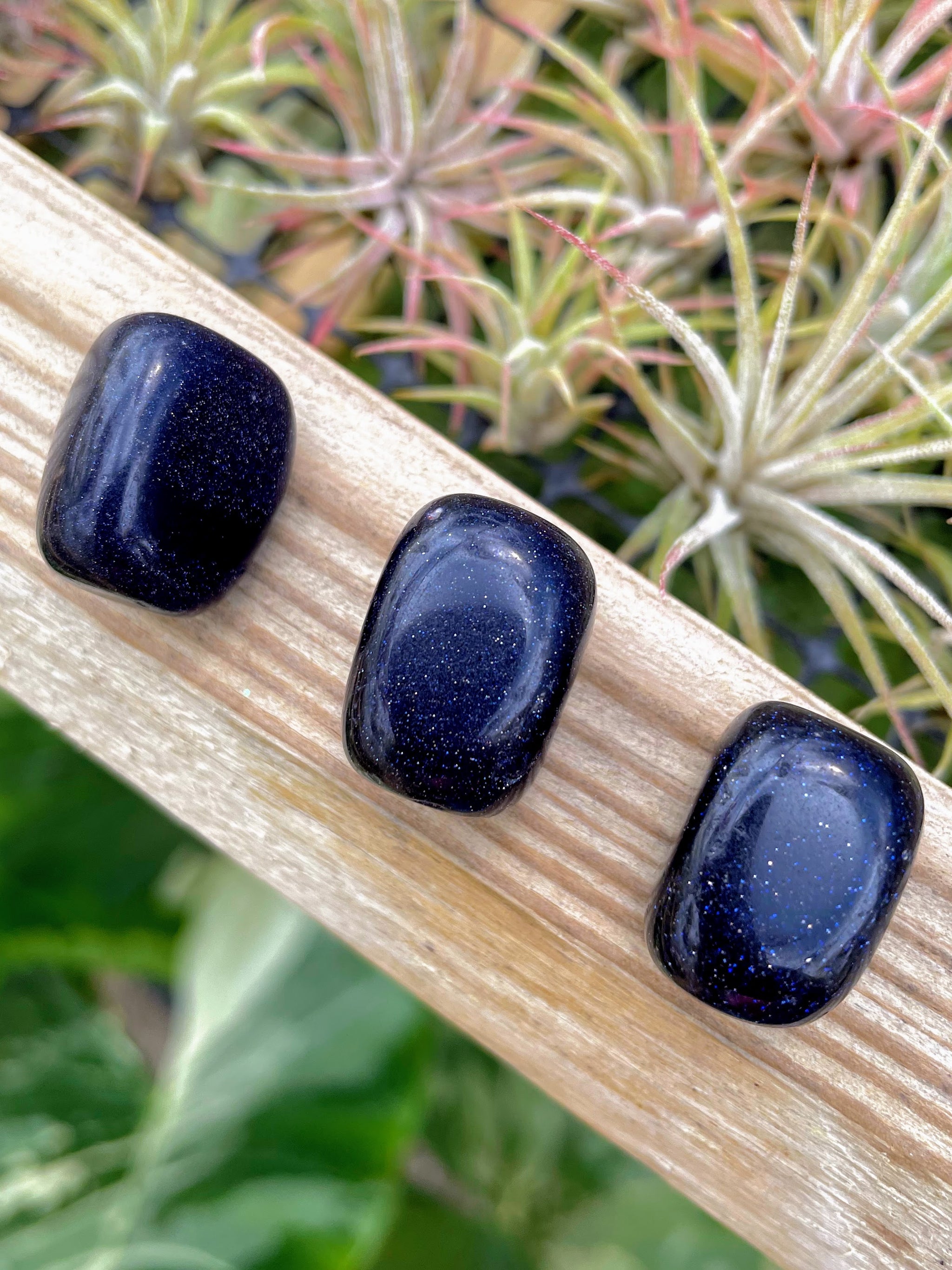Blue Goldstone Tumble
