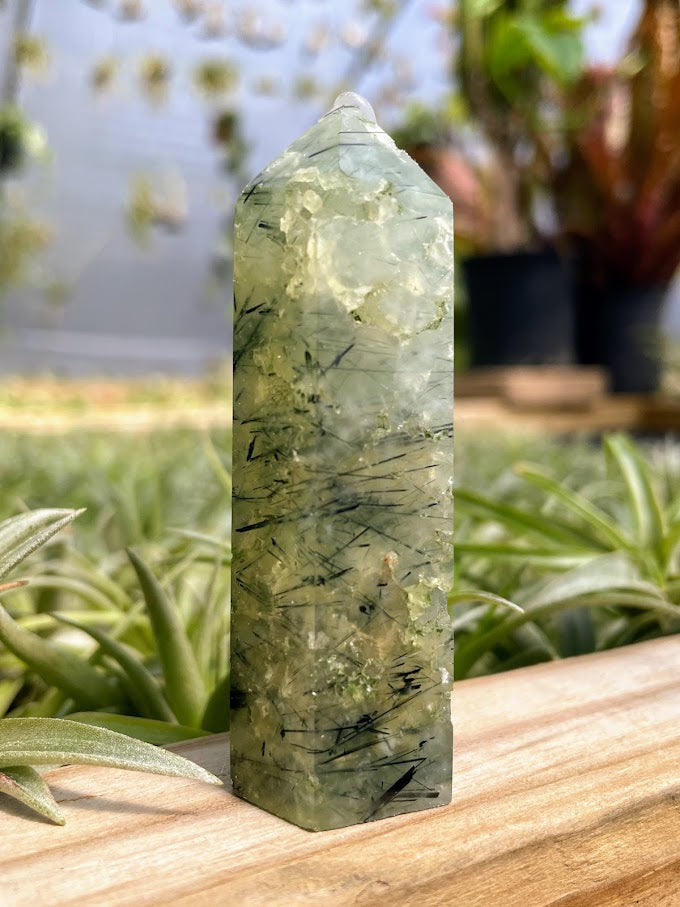 Prehnite Crystal Point