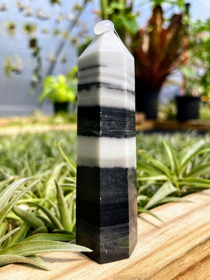 Zebra Calcite Crystal Point