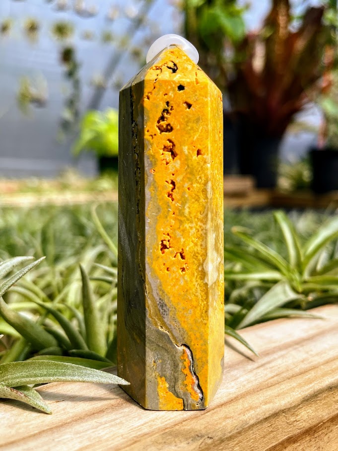 Bumblebee Jasper Crystal Tower