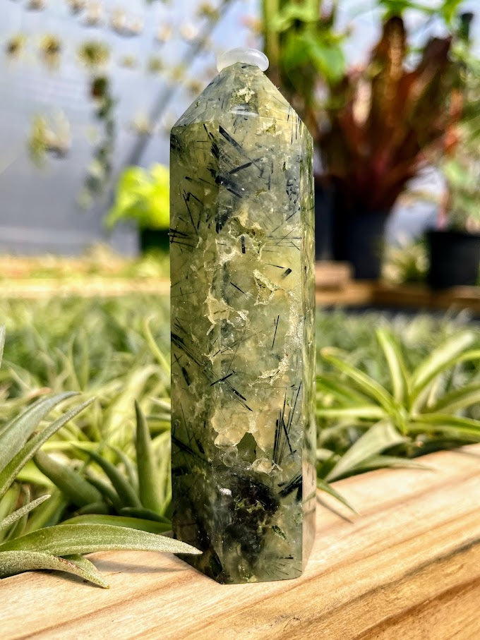 Prehnite Crystal Point