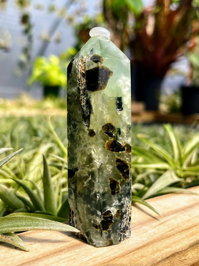 Prehnite Crystal Point