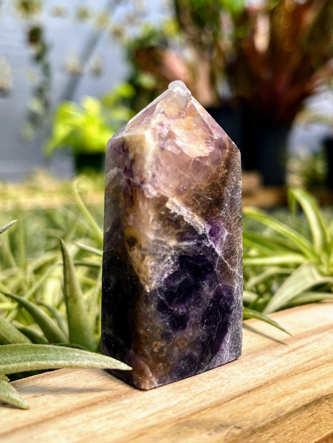 Purple Sphalerite Crystal Point