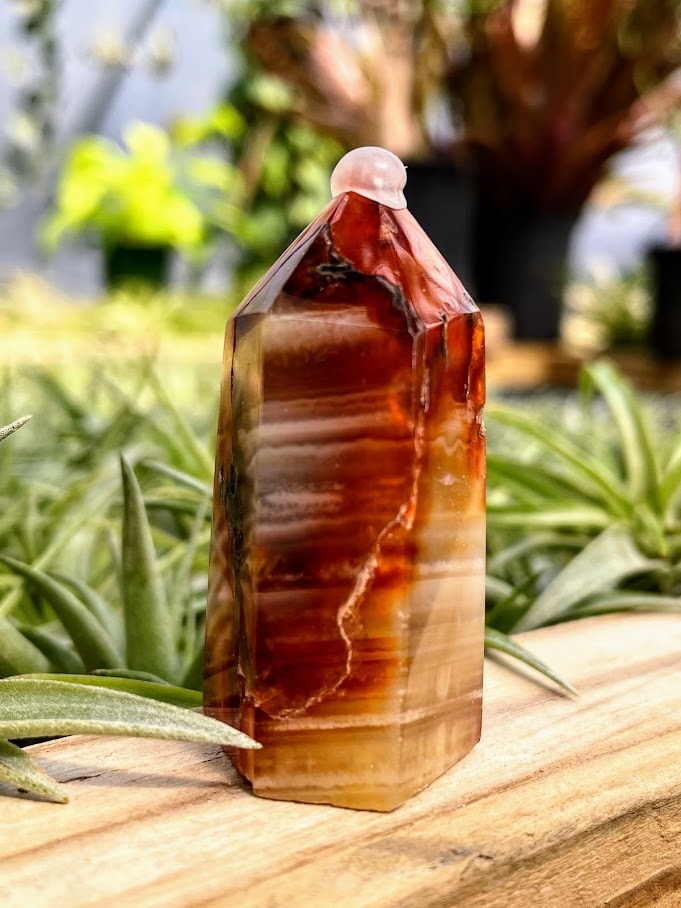 Carnelian Crystal Point